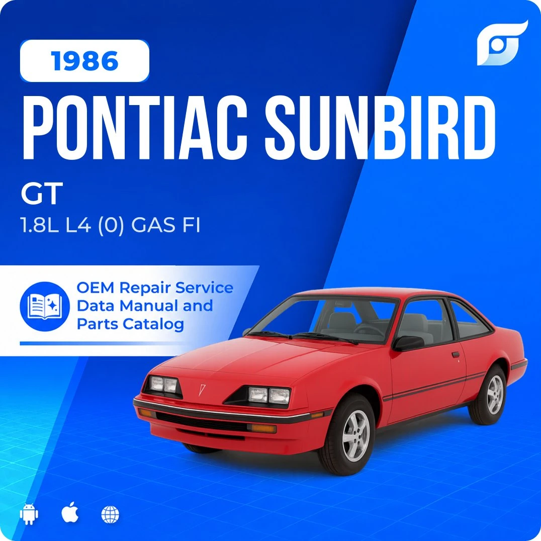 1986 Pontiac Sunbird GT - OEM Repair Service Manual