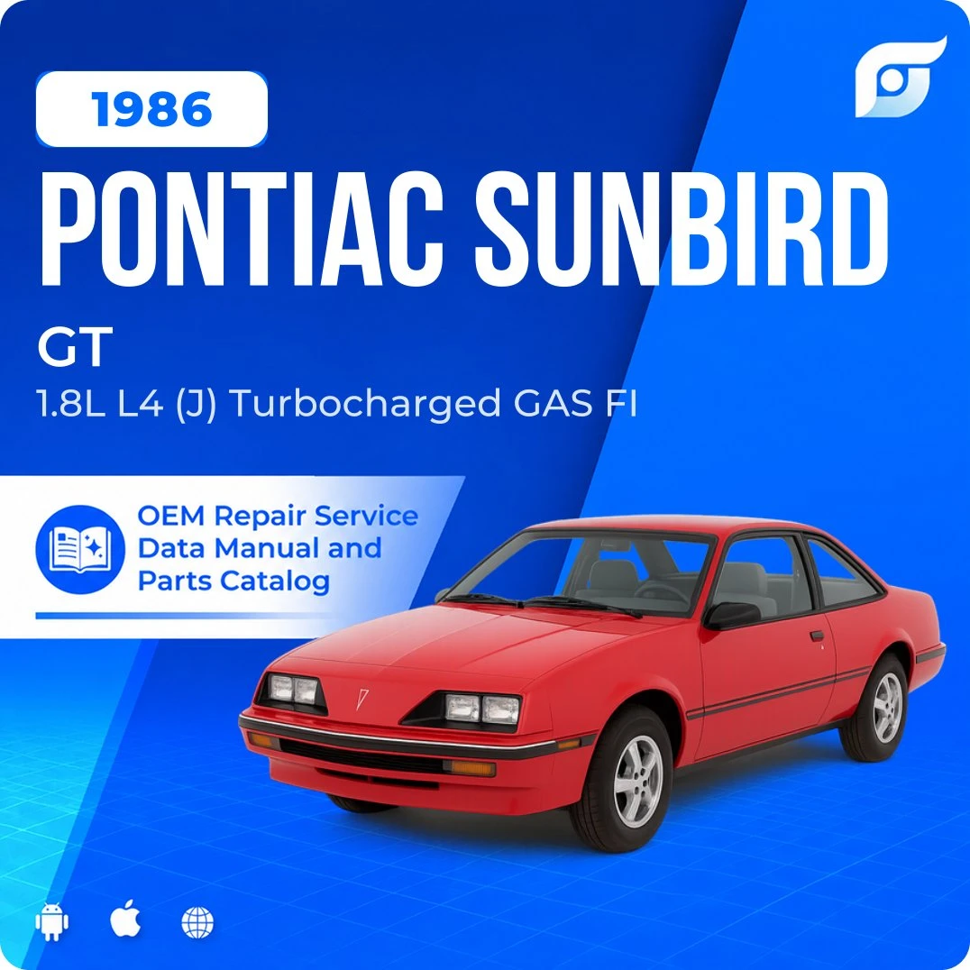 1986 Pontiac Sunbird GT - OEM Repair Service Manual