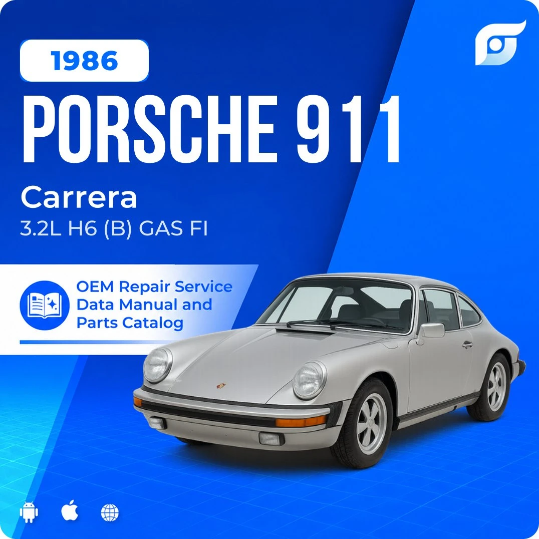1986 Porsche 911 Carrera - OEM Repair Service Manual