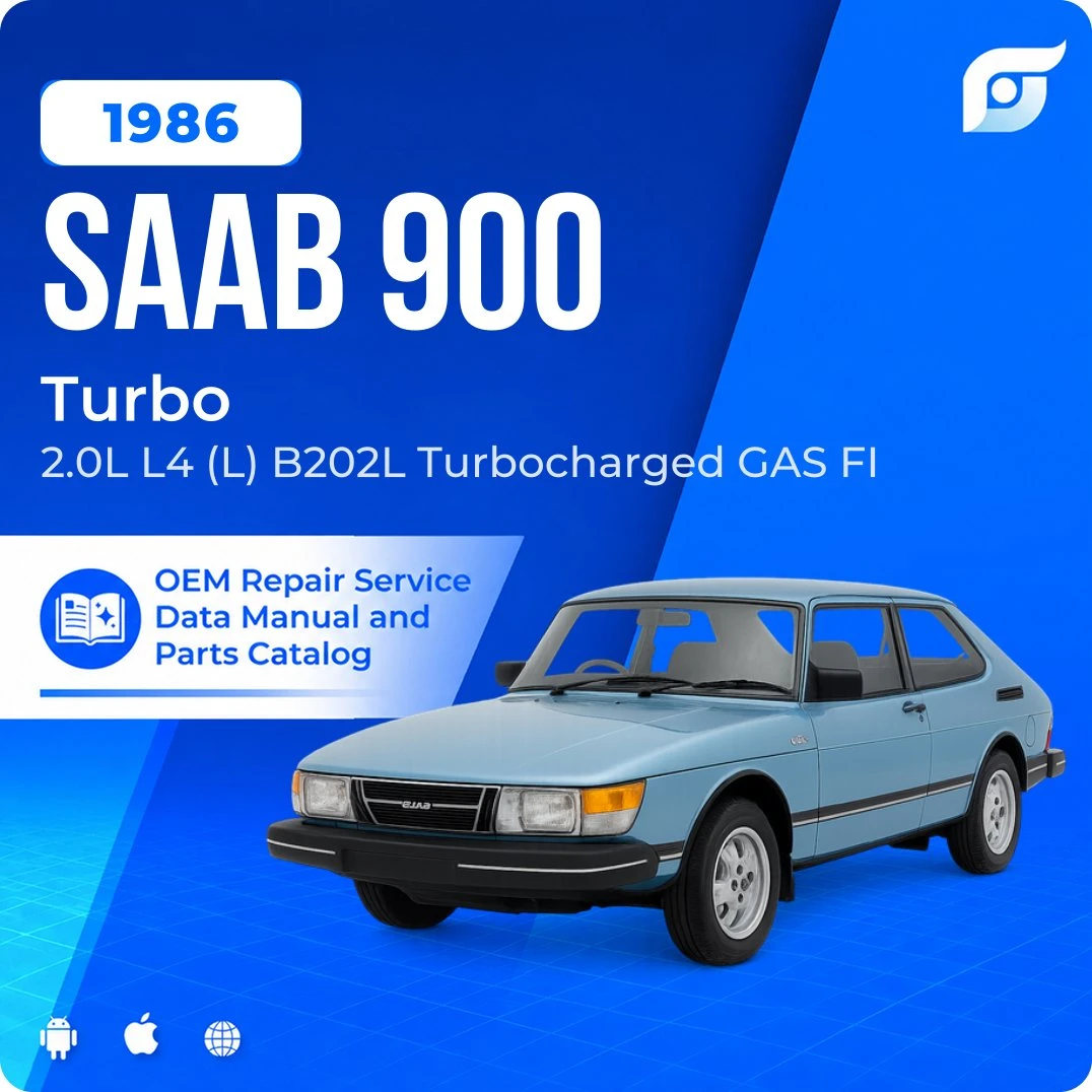 1986 Saab 900 Turbo - OEM Repair Service Manual
