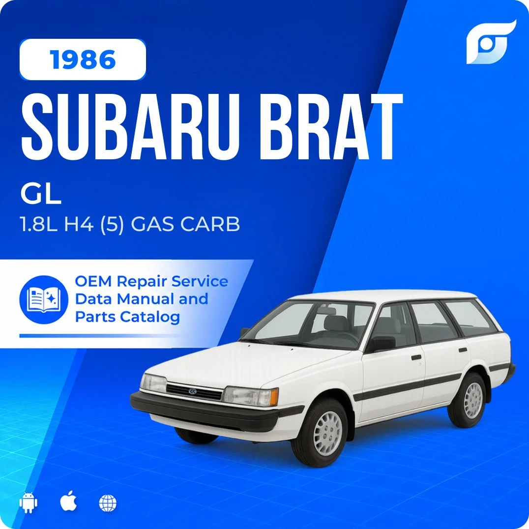 1986 Subaru Brat GL - OEM Repair Service Manual