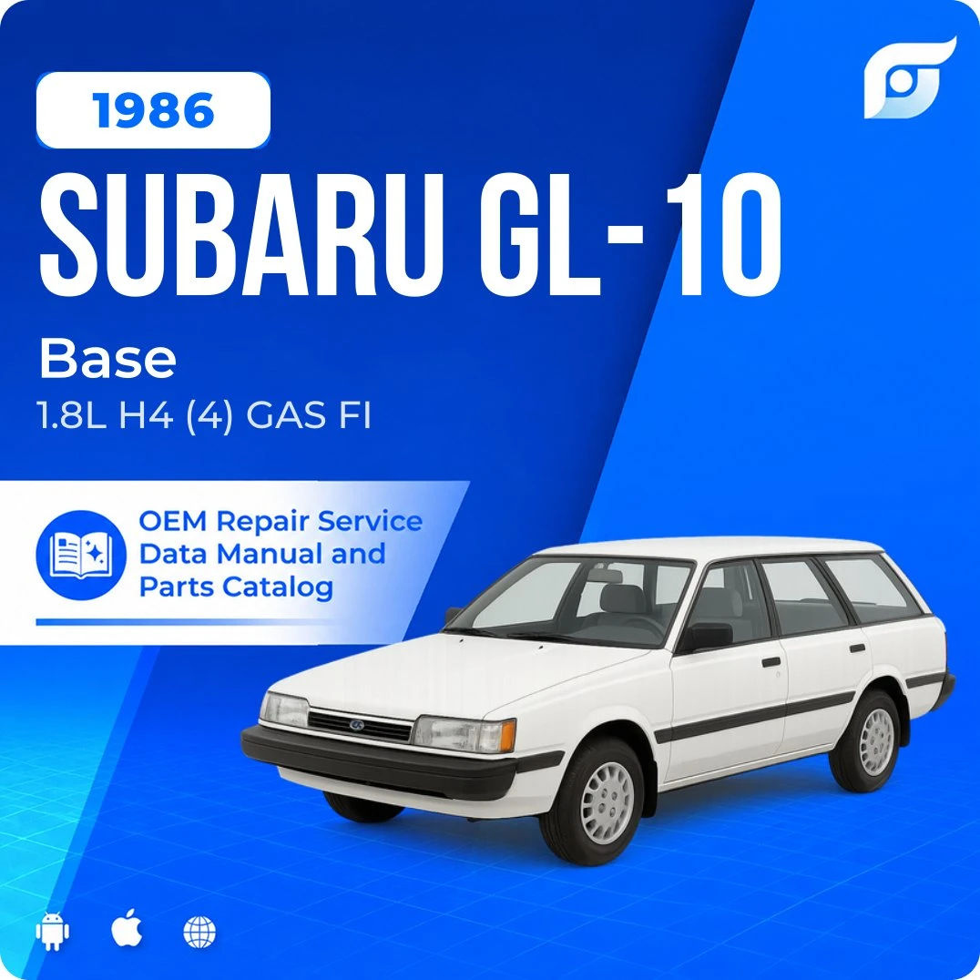1986 Subaru GL-10 Base - OEM Repair Service Manual