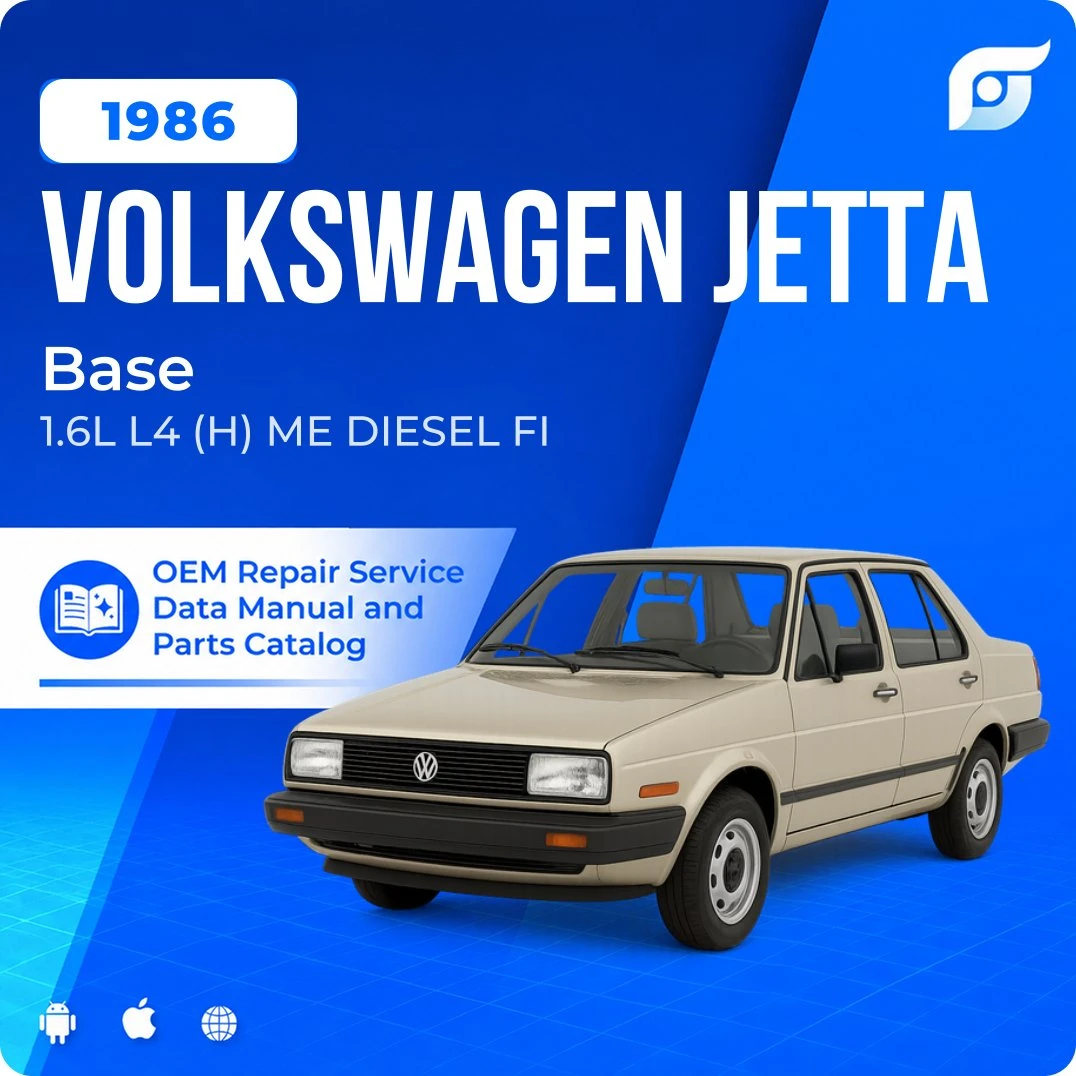 1986 Volkswagen Jetta Base - OEM Repair Service Manual