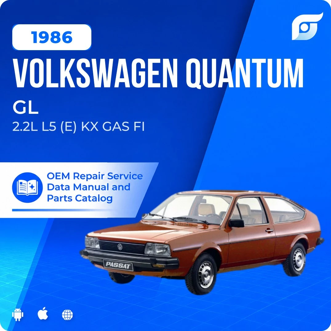 1986 Volkswagen Quantum GL - OEM Repair Service Manual