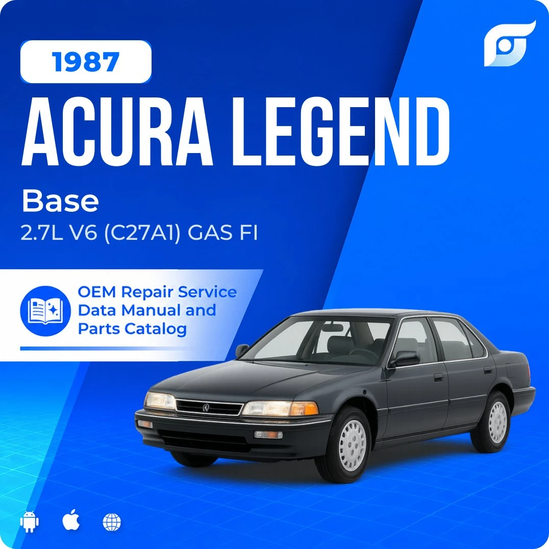 1987 Acura Legend Base - OEM Repair Service Manual