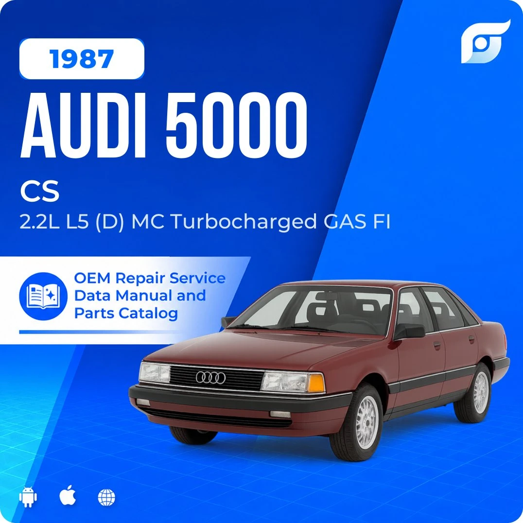 1987 Audi 5000 CS - OEM Repair Service Manual