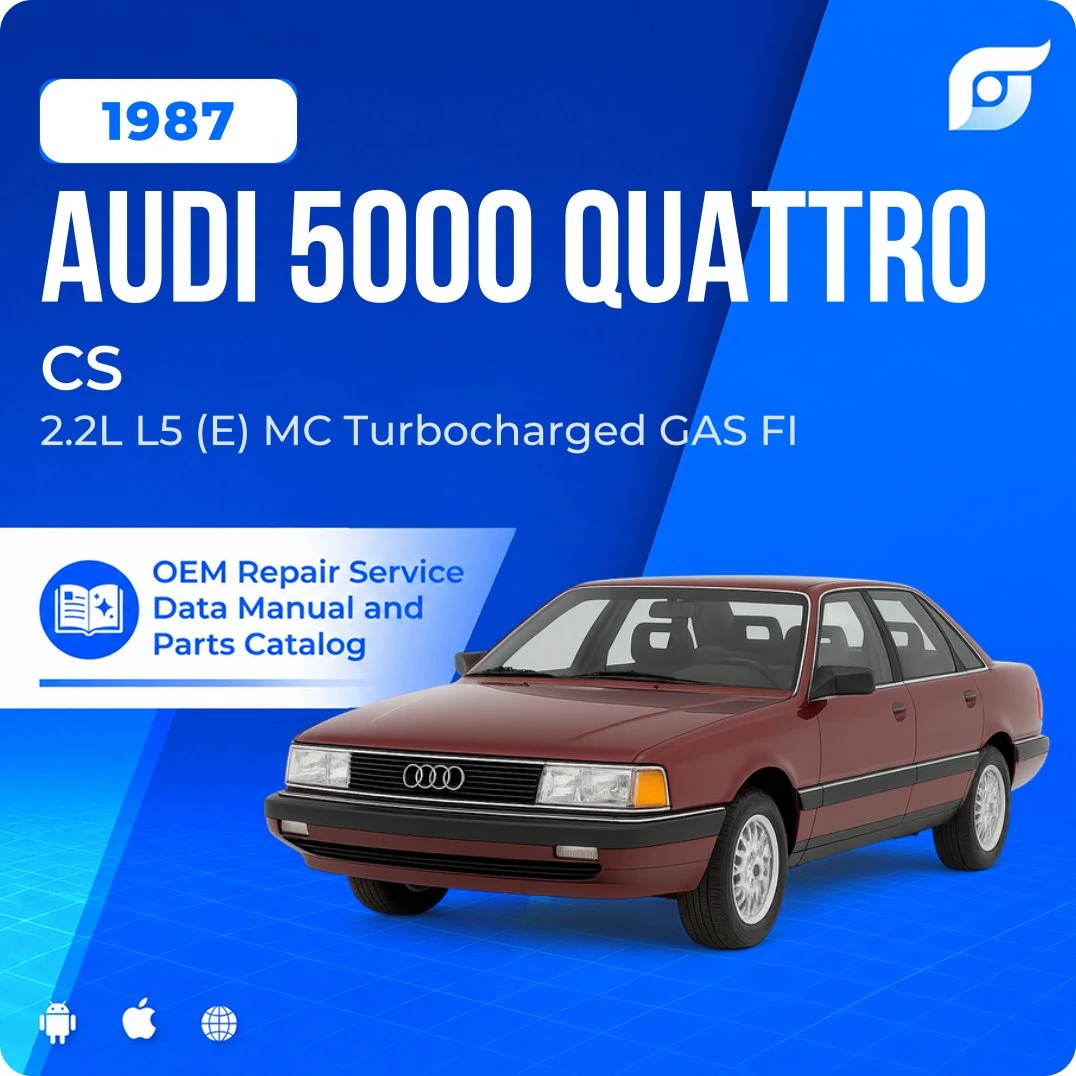 1987 Audi 5000 Quattro CS - OEM Repair Service Manual