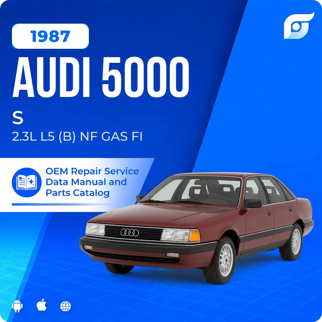 1987 Audi 5000 S - OEM Repair Service Manual