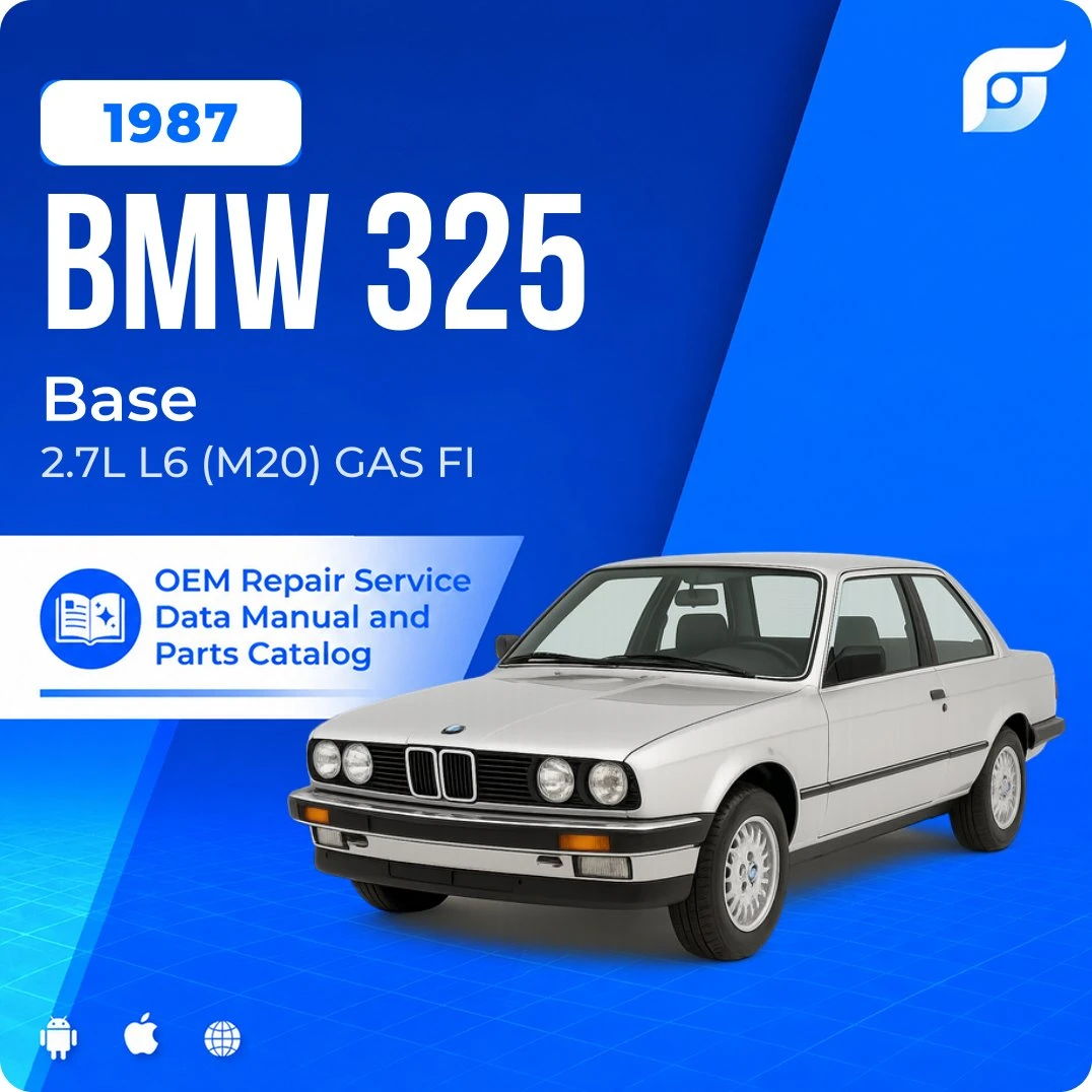 1987 BMW 325 Base - OEM Repair Service Manual