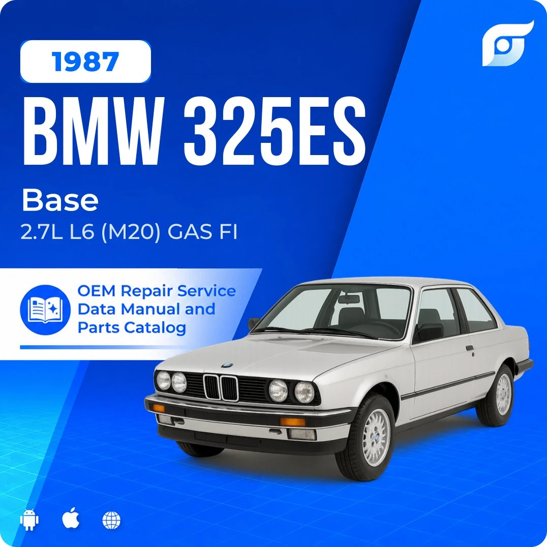 1987 BMW 325es Base - OEM Repair Service Manual