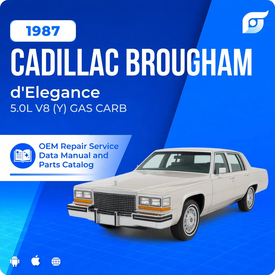 1987 Cadillac Brougham d'Elegance - OEM Repair Service Manual