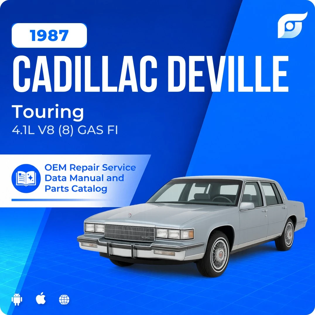 1987 Cadillac DeVille Touring - OEM Repair Service Manual