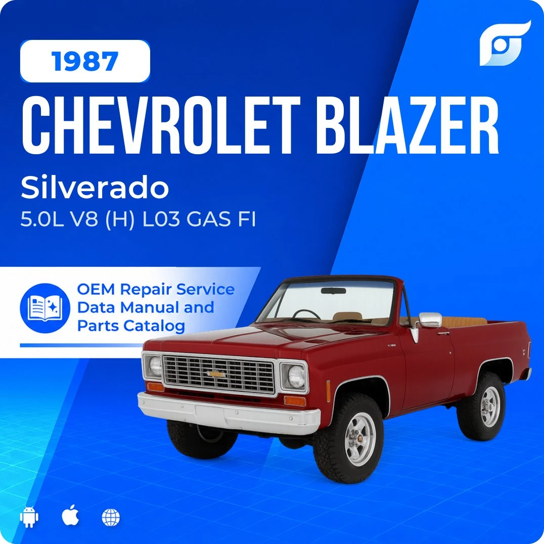 1987 Chevrolet Blazer Silverado - OEM Repair Service Manual