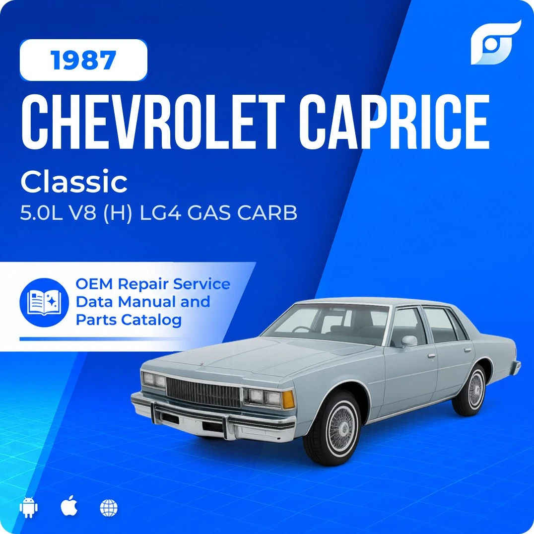 1987 Chevrolet Caprice Classic - OEM Repair Service Manual