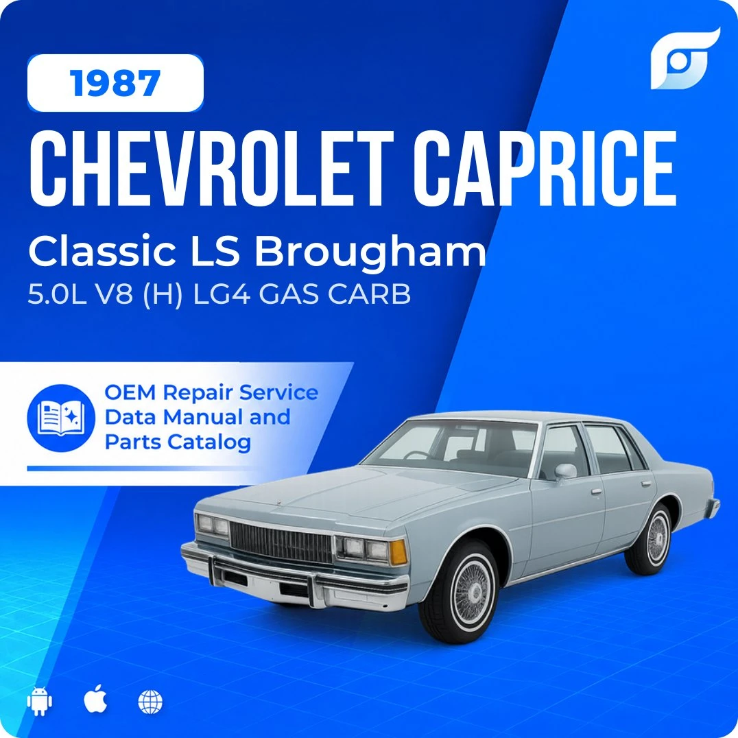 1987 Chevrolet Caprice Classic LS Brougham - OEM Repair Service Manual