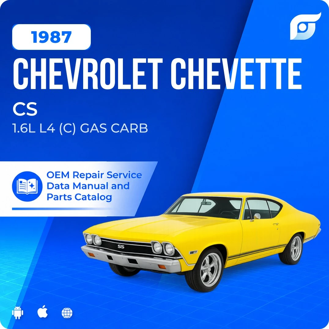 1987 Chevrolet Chevette CS - OEM Repair Service Manual