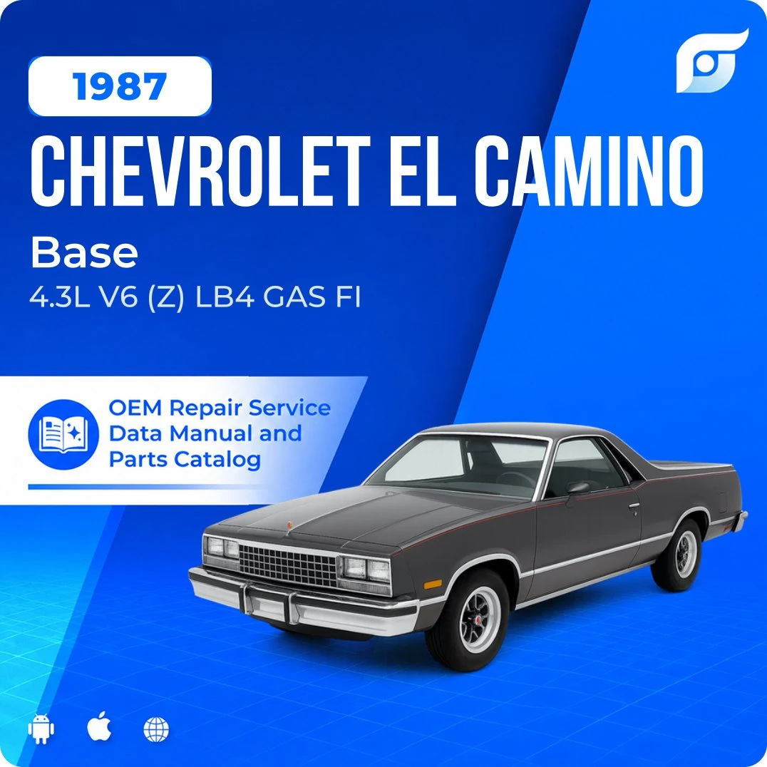 1987 Chevrolet El Camino Base - OEM Repair Service Manual