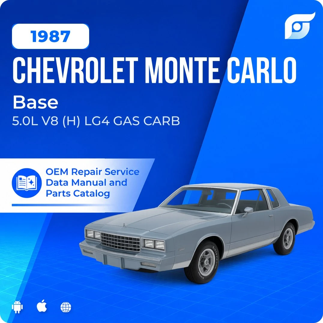 1987 Chevrolet Monte Carlo Base - OEM Repair Service Manual