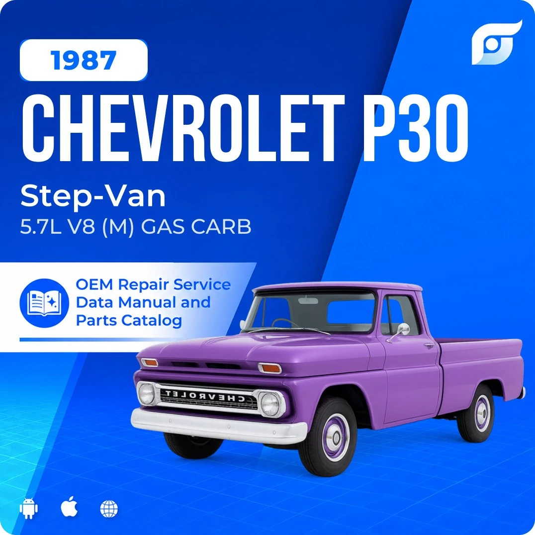 1987 Chevrolet P30 Step-Van - OEM Repair Service Manual