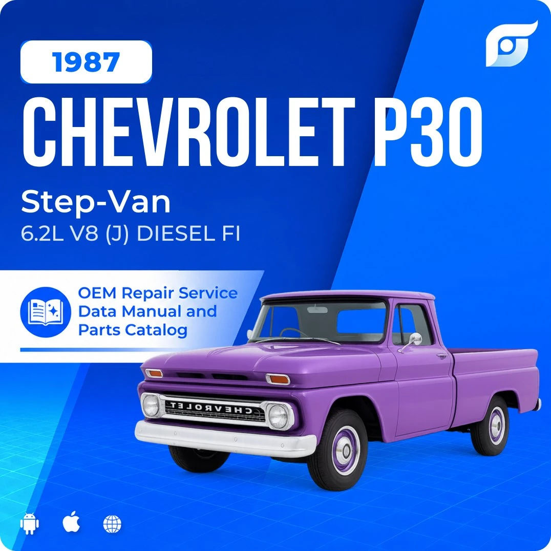 1987 Chevrolet P30 Step-Van - OEM Repair Service Manual
