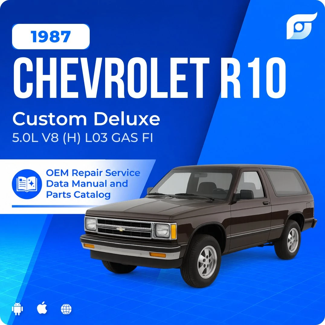 1987 Chevrolet R10 Custom Deluxe - OEM Repair Service Manual