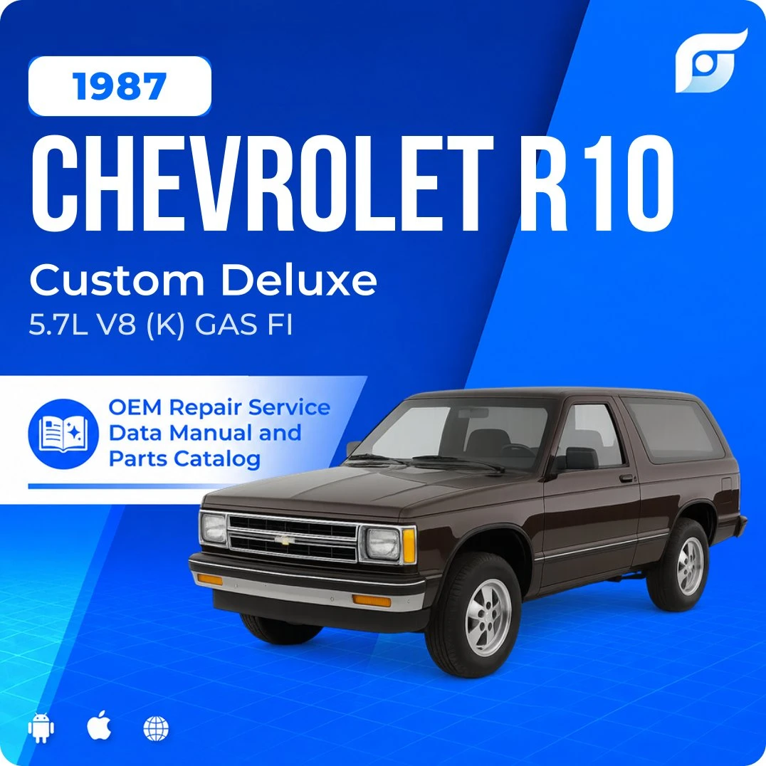 1987 Chevrolet R10 Custom Deluxe - OEM Repair Service Manual
