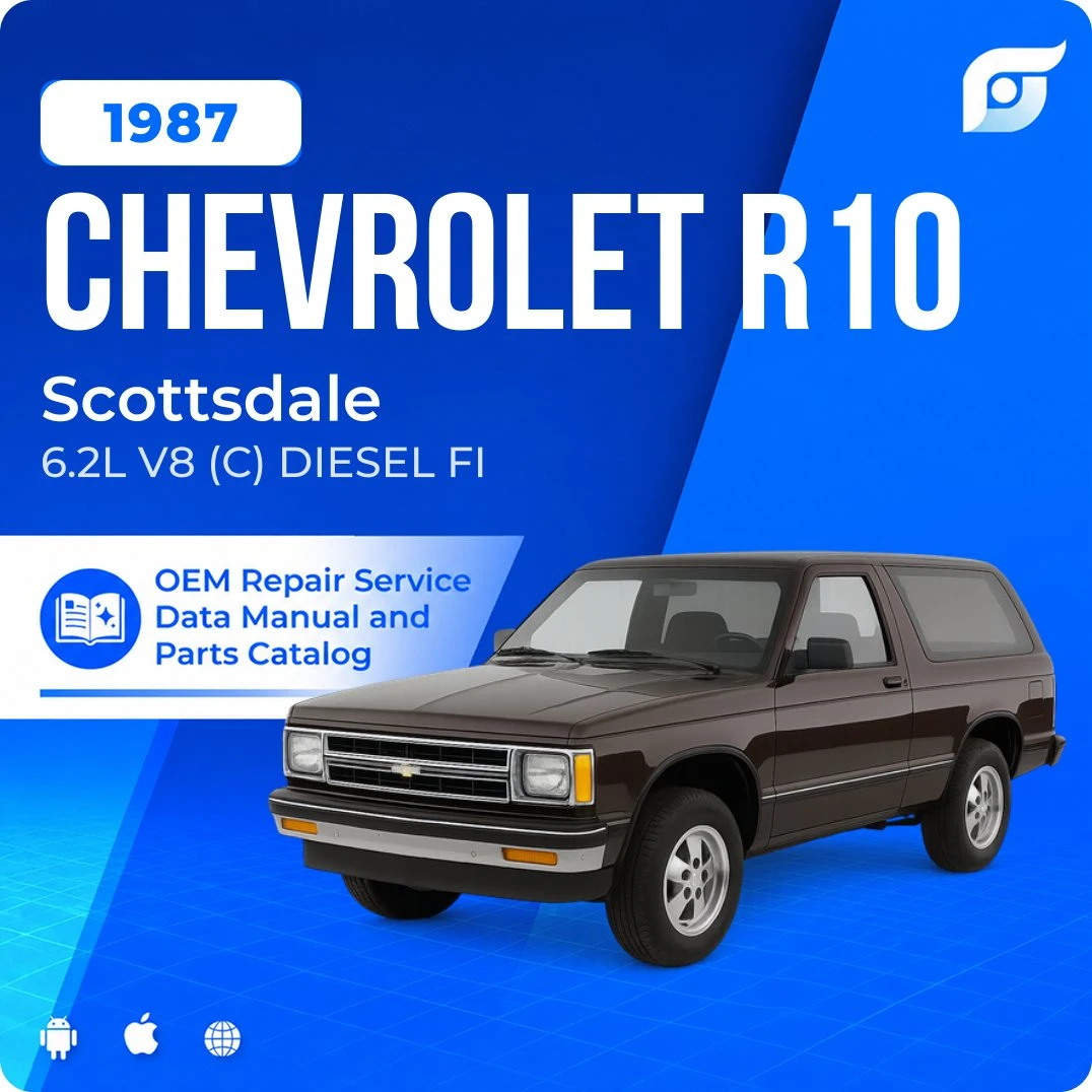 1987 Chevrolet R10 Scottsdale - OEM Repair Service Manual