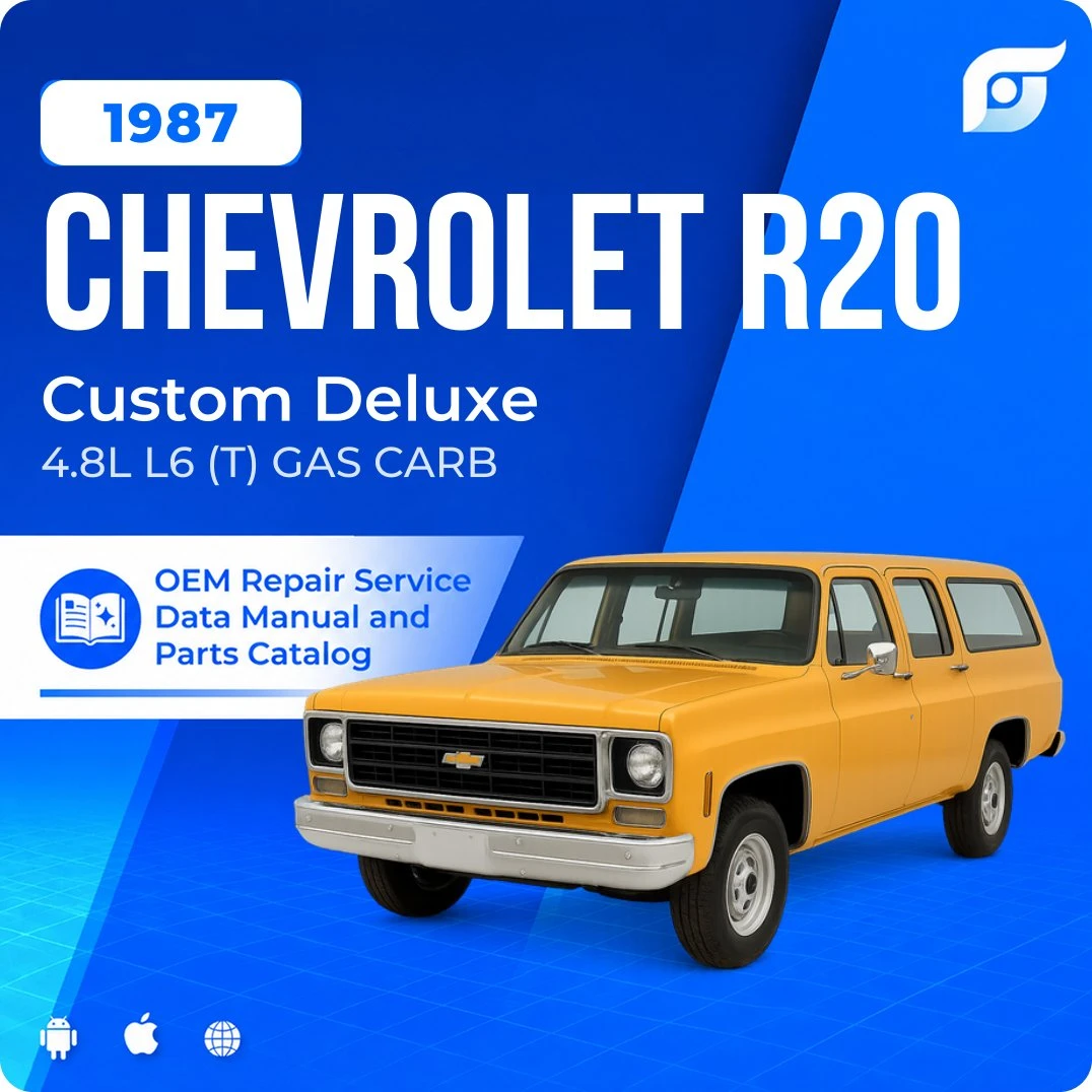 1987 Chevrolet R20 Custom Deluxe - OEM Repair Service Manual