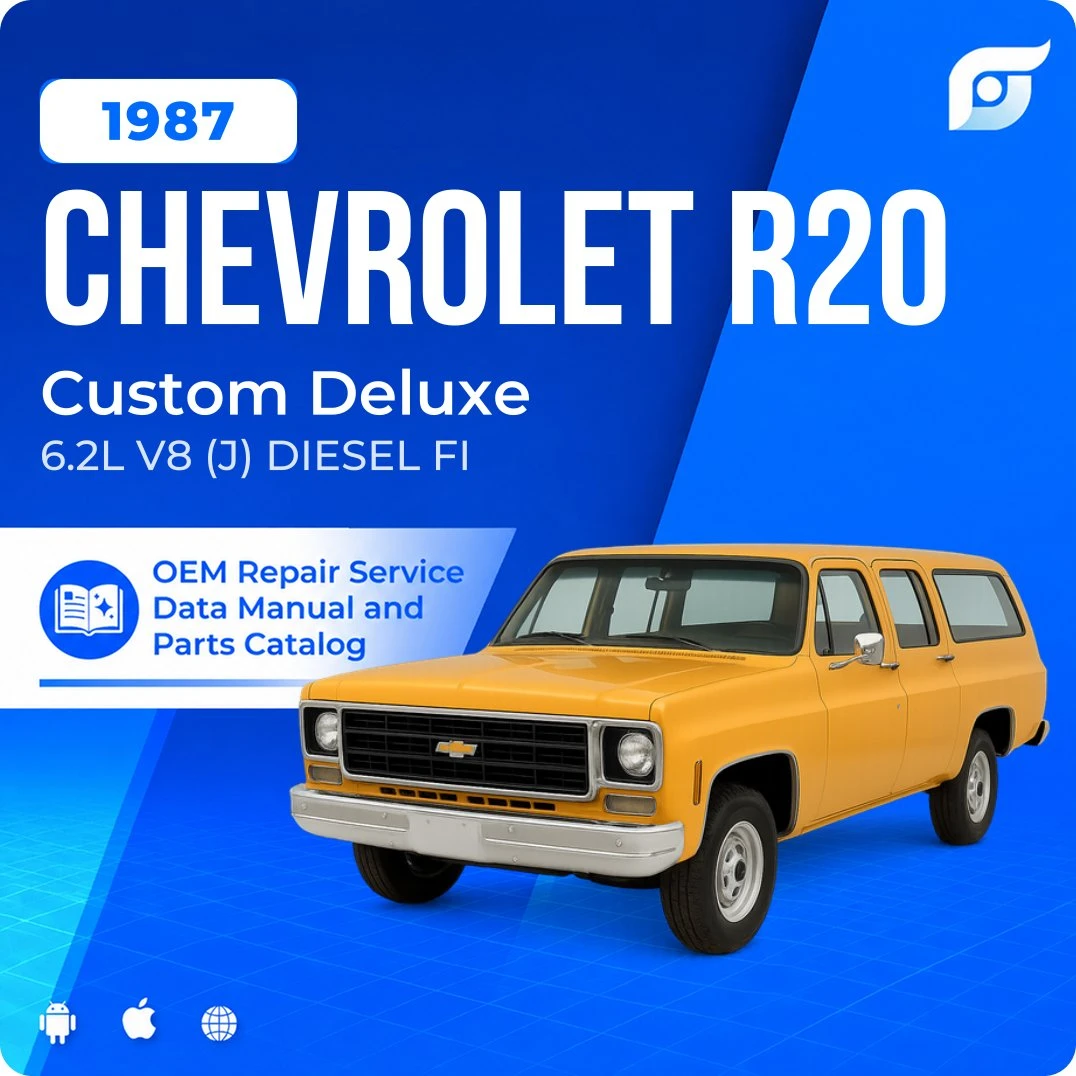 1987 Chevrolet R20 Custom Deluxe - OEM Repair Service Manual