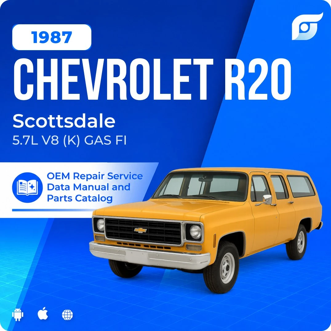 1987 Chevrolet R20 Scottsdale - OEM Repair Service Manual