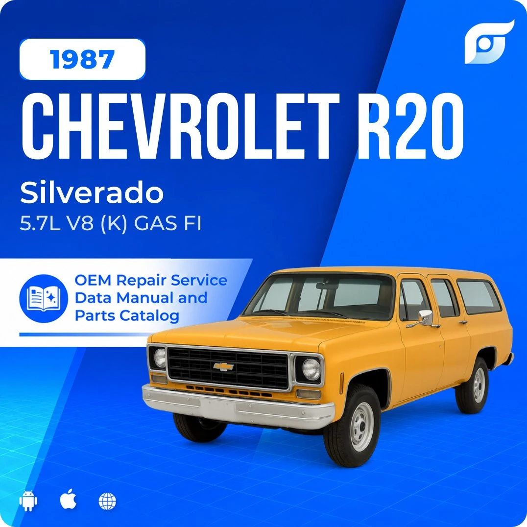 1987 Chevrolet R20 Silverado - OEM Repair Service Manual