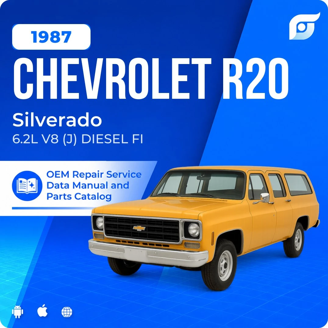 1987 Chevrolet R20 Silverado - OEM Repair Service Manual
