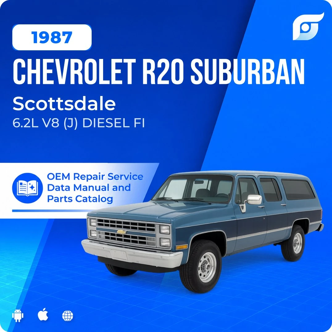 1987 Chevrolet R20 Suburban Scottsdale - OEM Repair Service Manual