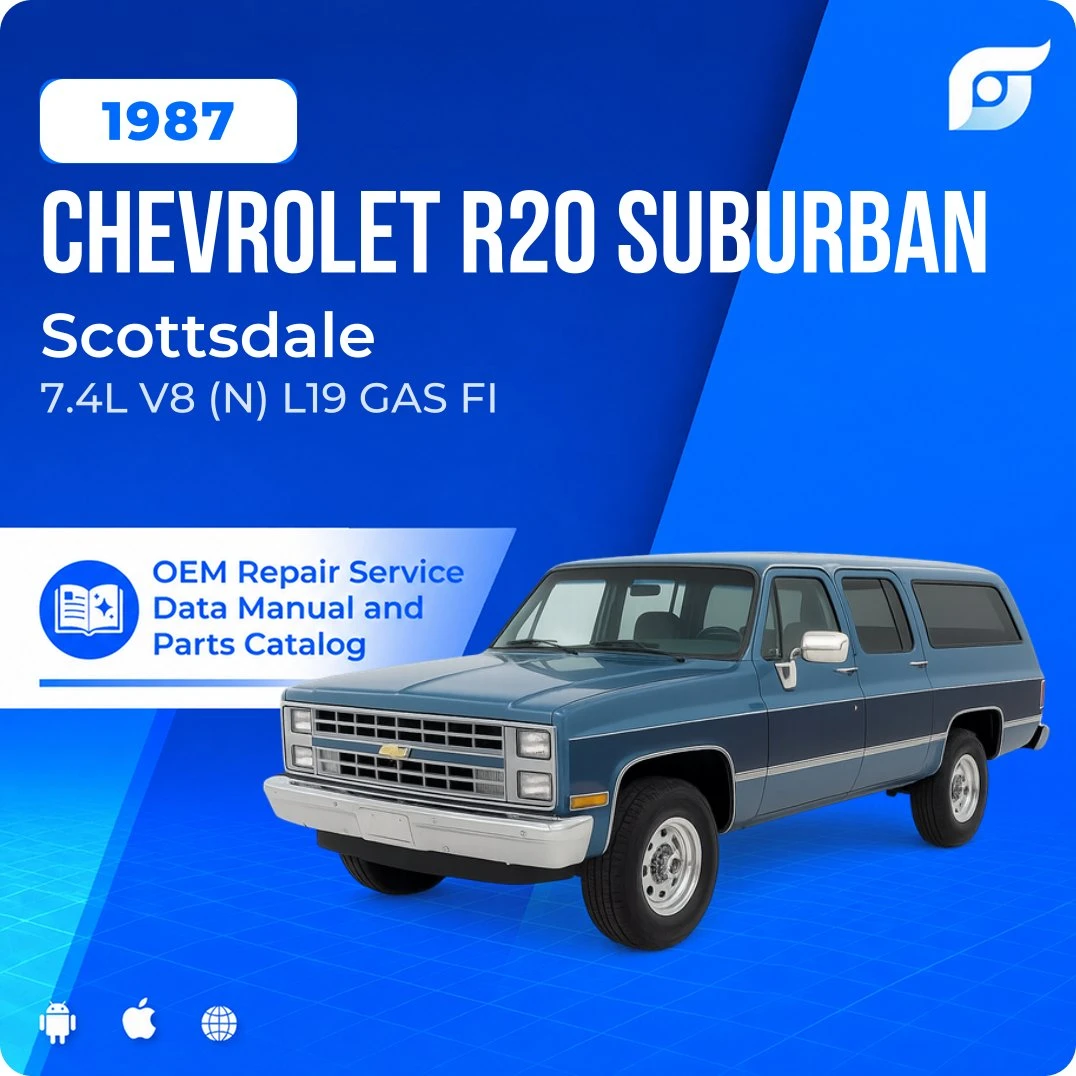 1987 Chevrolet R20 Suburban Scottsdale - OEM Repair Service Manual