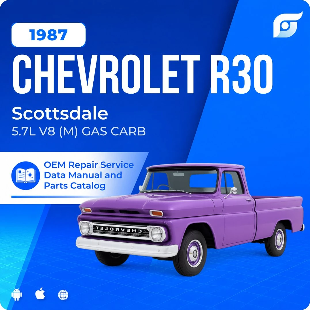 1987 Chevrolet R30 Scottsdale - OEM Repair Service Manual
