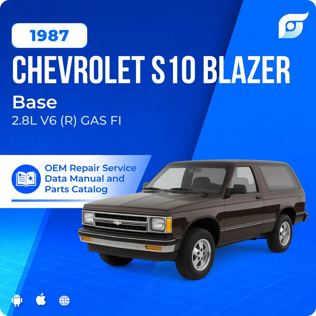 1987 Chevrolet S10 Blazer Base - OEM Repair Service Manual