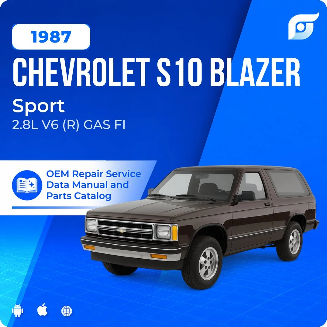 1987 Chevrolet S10 Blazer Sport - OEM Repair Service Manual