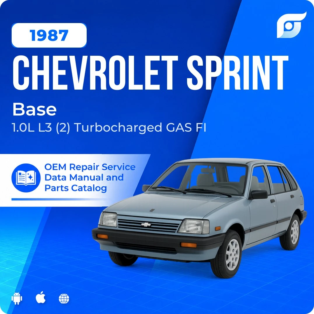 1987 Chevrolet Sprint Base - OEM Repair Service Manual