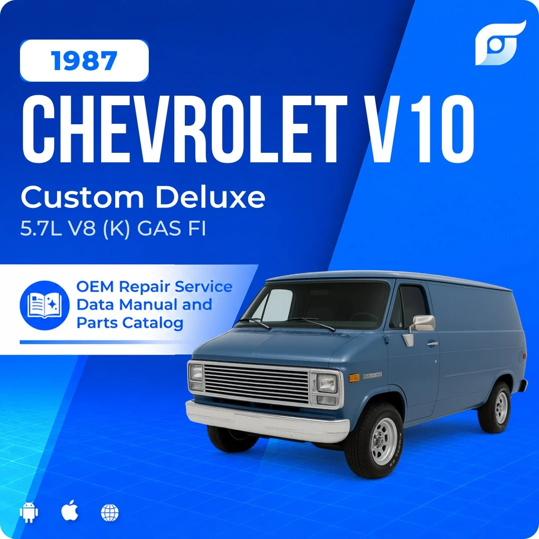 1987 Chevrolet V10 Custom Deluxe - OEM Repair Service Manual