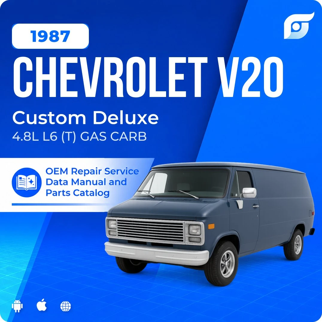 1987 Chevrolet V20 Custom Deluxe - OEM Repair Service Manual