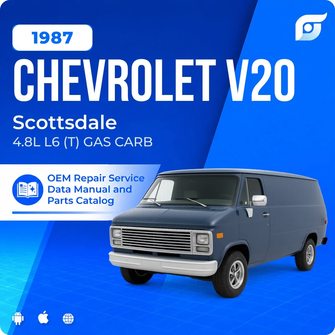 1987 Chevrolet V20 Scottsdale - OEM Repair Service Manual