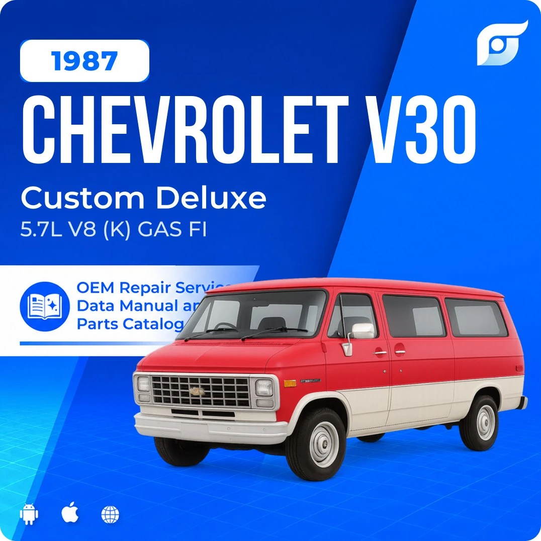 1987 Chevrolet V30 Custom Deluxe - OEM Repair Service Manual