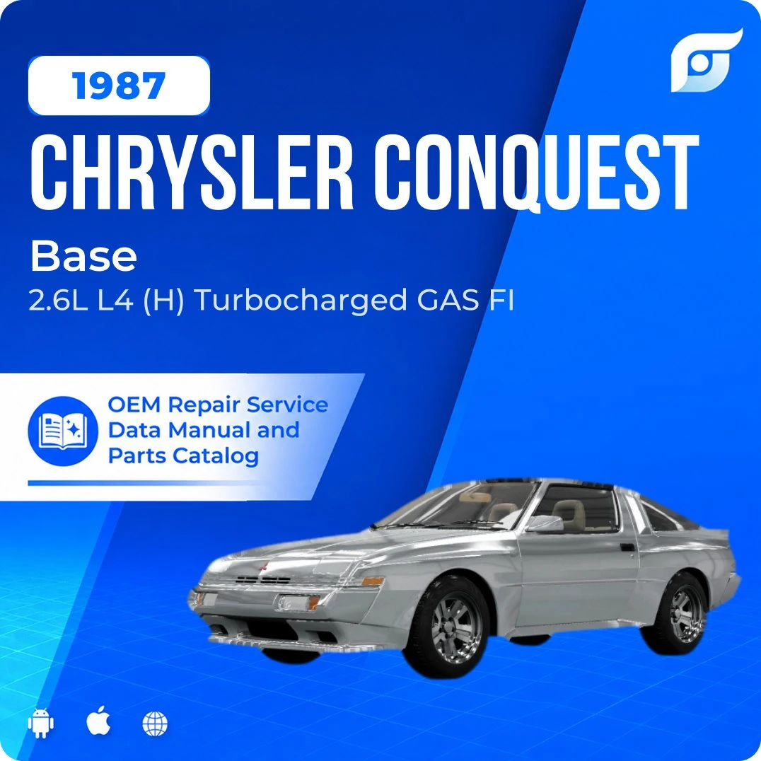 1987 Chrysler Conquest Base - OEM Repair Service Manual