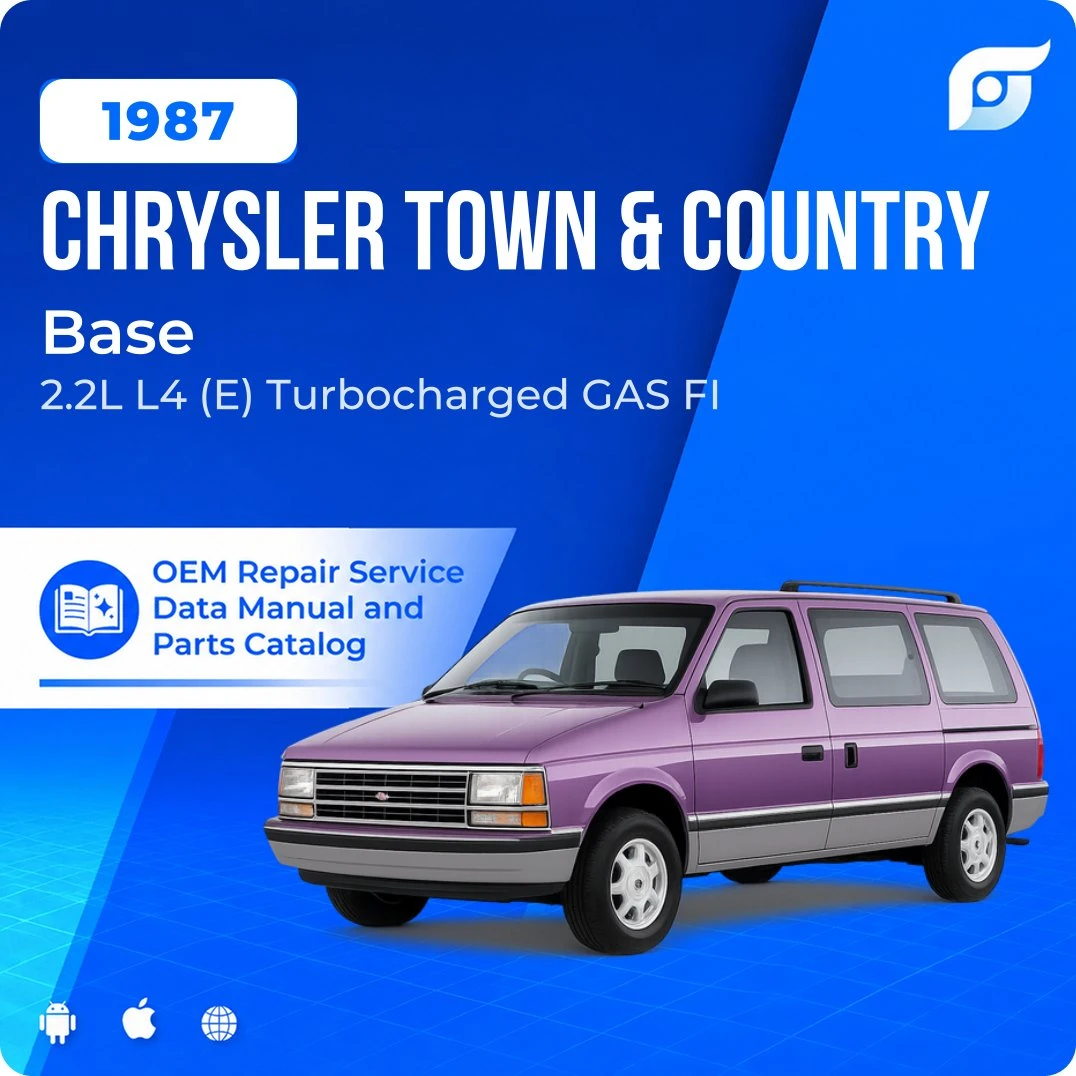 1987 Chrysler Town & Country Base - OEM Repair Service Manual