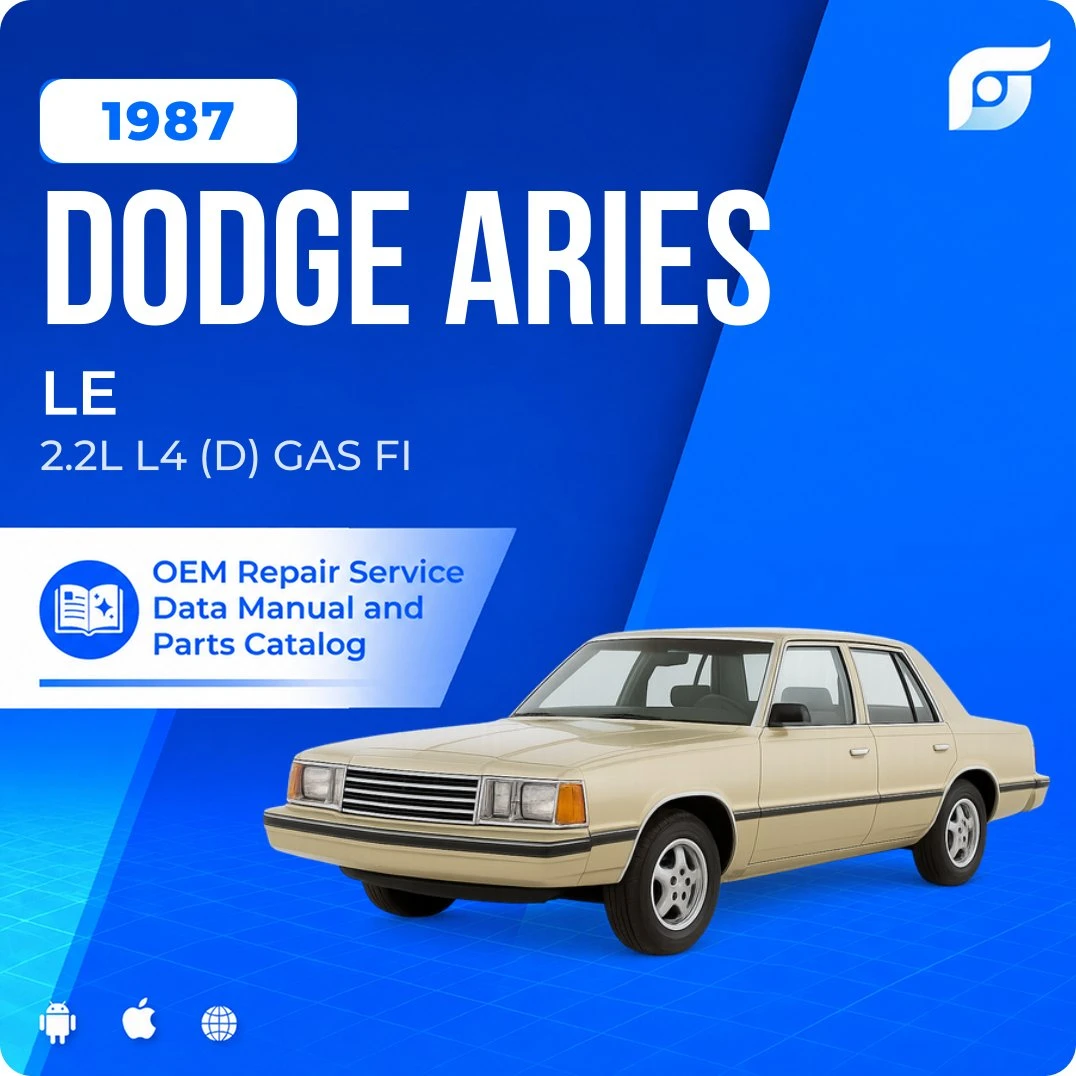 1987 Dodge Aries LE - OEM Repair Service Manual