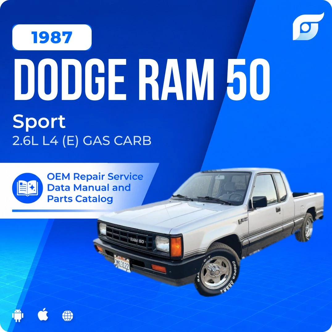 1987 Dodge Ram 50 Sport - OEM Repair Service Manual