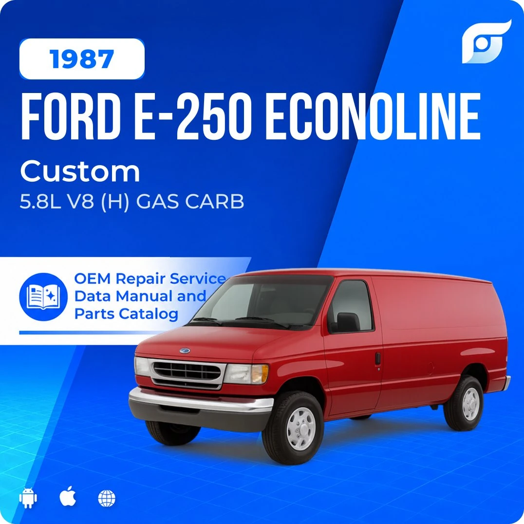 1987 Ford E-250 Econoline Custom - OEM Repair Service Manual