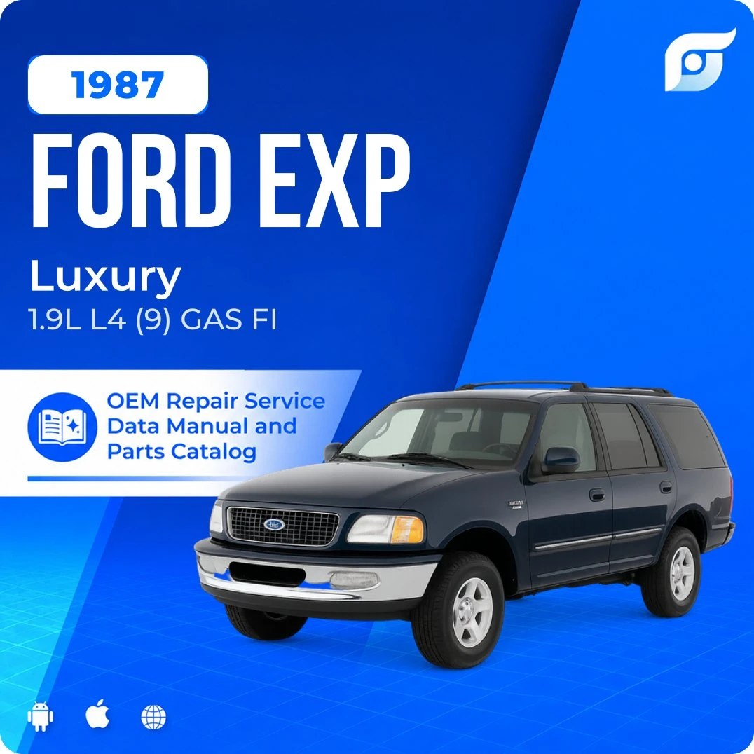 1987 Ford EXP Luxury - OEM Repair Service Manual