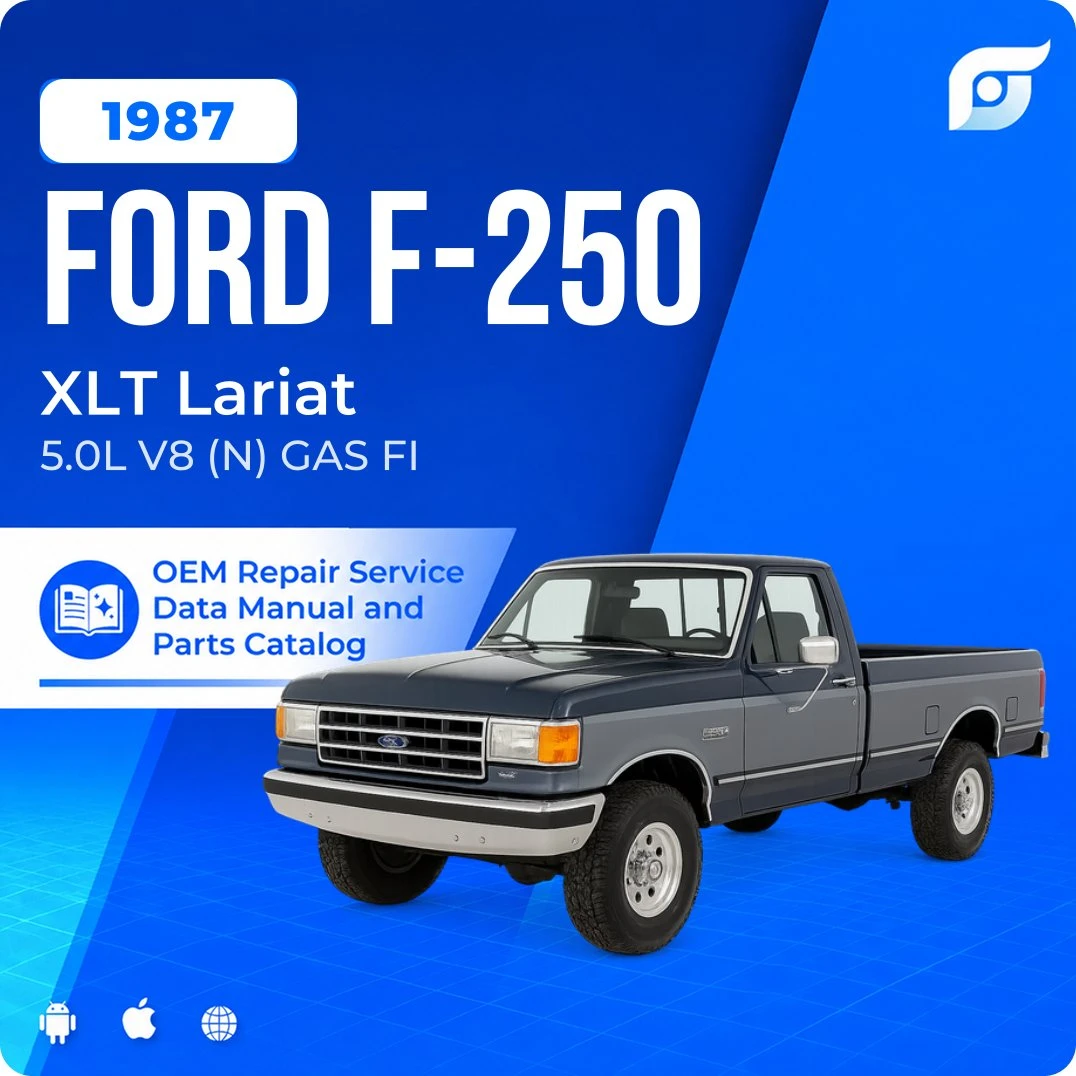 1987 Ford F-250 XLT Lariat - OEM Repair Service Manual
