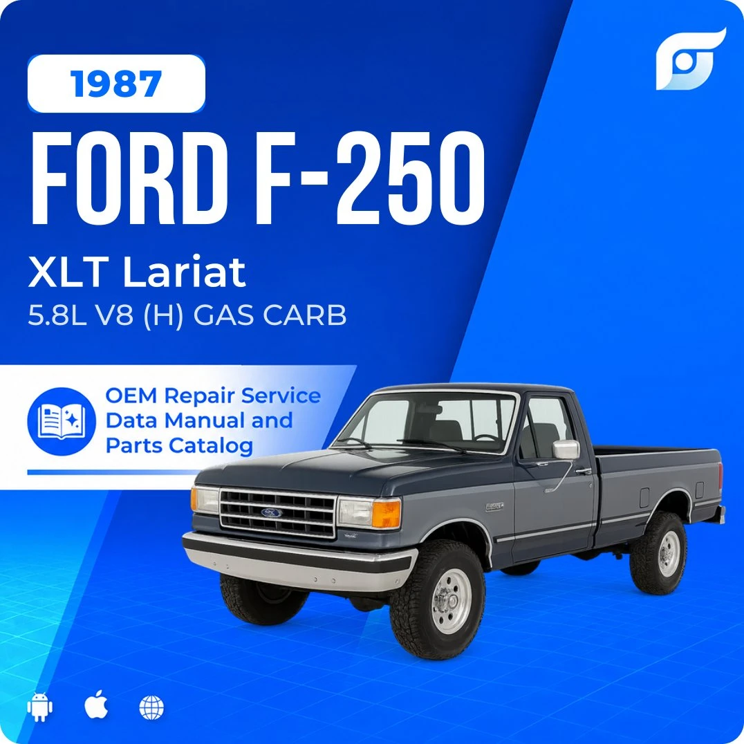 1987 Ford F-250 XLT Lariat - OEM Repair Service Manual
